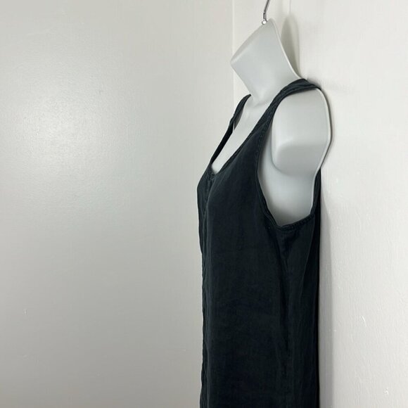 J. Jill Black Linen Loose Shift Dress - Picture 5 of 7